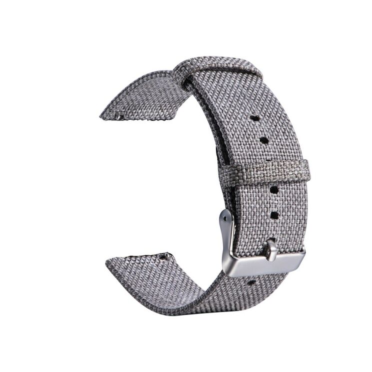 Ремінець UniCase Cloth Texture для Samsung Galaxy Watch 42mm / Watch 3 41mm - Grey: фото 4 з 6