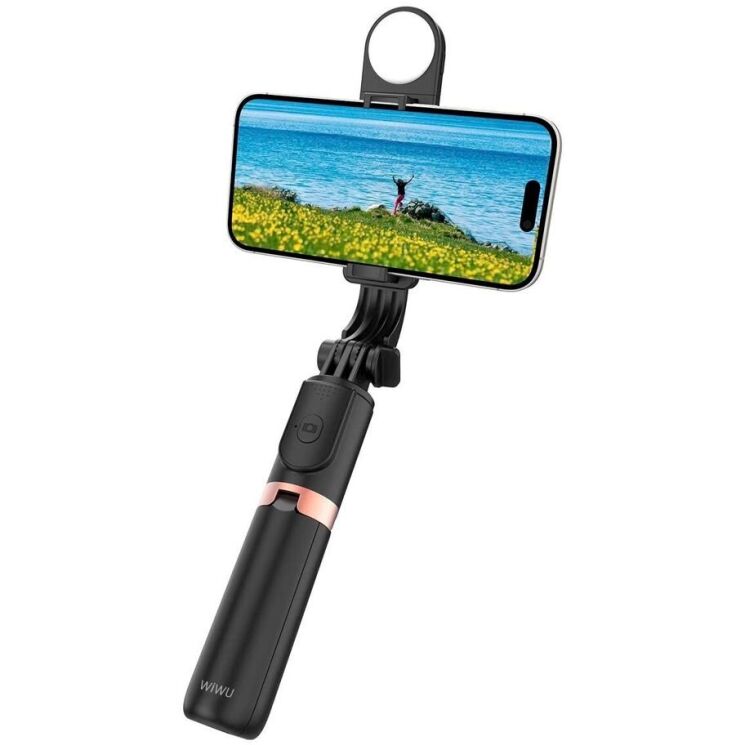 Селфи-монопод WIWU Wi-SE011 Mini Selfie Stick - Black: фото 2 из 8