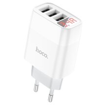 Мережевий зарядний пристрій Hoco C93A (USB, 3,4A) - White: фото 1 з 9