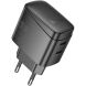 Мережевий зарядний пристрій Hoco CS62A PD45W (2Type-C) - Black (960230B). Фото 1 з 8