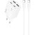 Сетевое зарядное устройство Hoco N56 30W 2C+2U + кабель Type-C to Type-C - White: фото 1 из 7