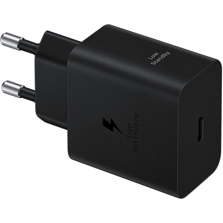 Сетевое зарядное устройство Samsung Compact Power Adapter 45W + кабель Type-C to Type-C (EP-T4511XBEGEU) - Black: фото 4 из 4