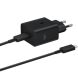 Сетевое зарядное устройство Samsung Compact Power Adapter 45W + кабель Type-C to Type-C (EP-T4511XBEGEU) - Black (346151B). Фото 1 из 4