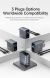 Сетевое зарядное устройство WIWU CHG200 Voyager PD140W + QC3.0 (USB + 3Type-C) + кабель Type-C to Type-C - Grey (995668H). Фото 11 из 11