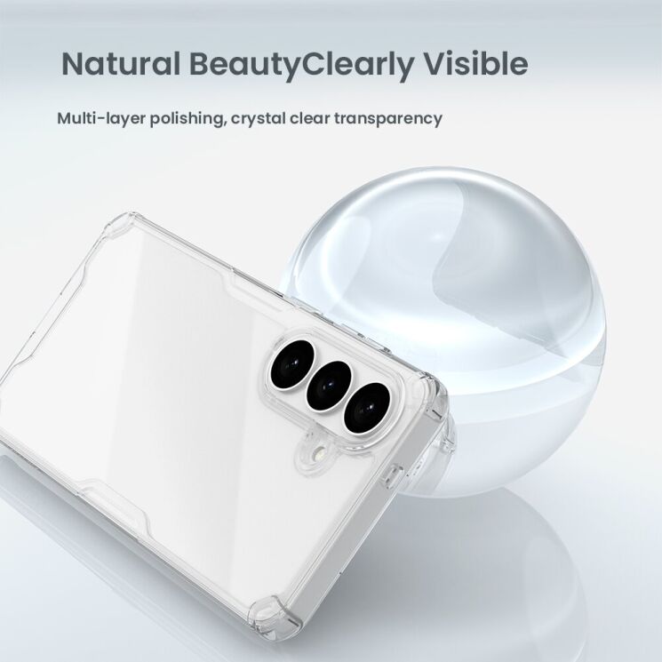Силиконовый чехол NILLKIN Nature TPU Pro для Samsung Galaxy S26 - Transparent: фото 7 из 16