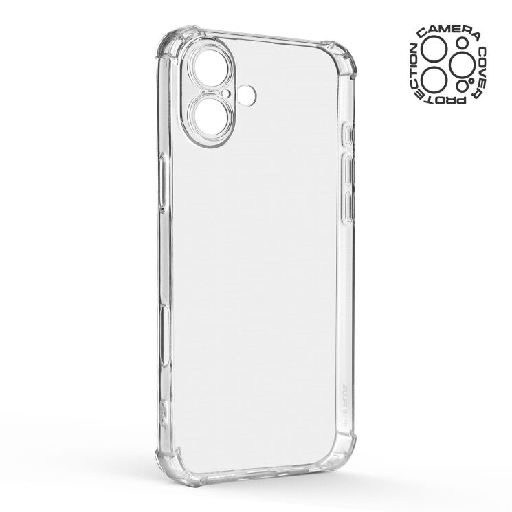 Силиконовый (TPU) чехол ArmorStandart Air Force для Apple iPhone 16 Plus - Clear: фото 3 из 6