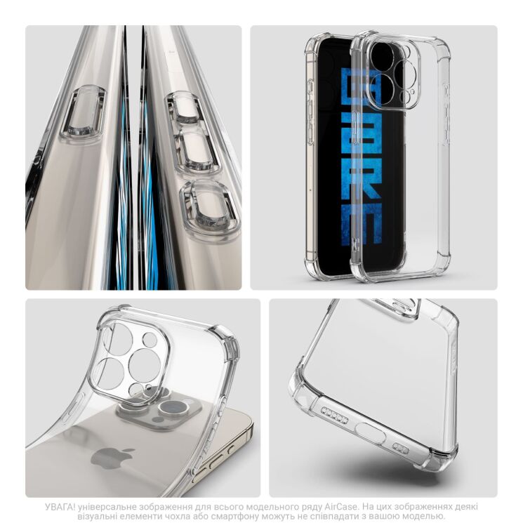 Силіконовий (TPU) чохол ArmorStandart Air Force для Infinix Hot 70 - Transparent (422018T) Силіконовий (TPU) чохол ArmorStandart Air Force для Infinix Hot 70 - Transparent: фото 5 з 6