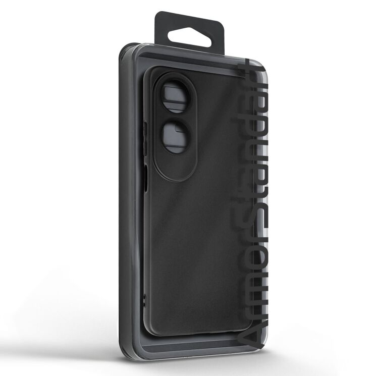 Силиконовый (TPU) чехол ArmorStandart Matte Slim Fit для OPPO A60 - Black: фото 2 из 5