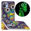 Силиконовый (TPU) чехол Deexe LumiCase для Xiaomi Mi 11 Lite / 11 Lite NE - Blue Owl (233543E)