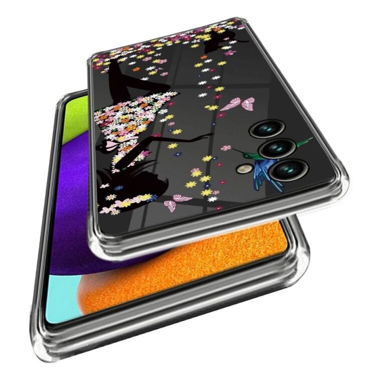 Силиконовый (TPU) чехол Deexe Pretty Glossy для Samsung Galaxy A05s (A057) - Flower Fairy: фото 2 из 3