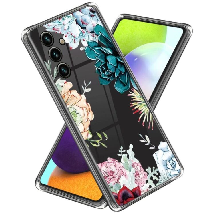 Силиконовый (TPU) чехол Deexe Pretty Glossy для Samsung Galaxy A54 (A546) - Succulent Plant: фото 1 из 3
