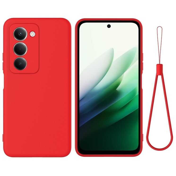 Силиконовый (TPU) чехол Deexe Silicone Case для Xiaomi Redmi 15 - Red: фото 1 из 9