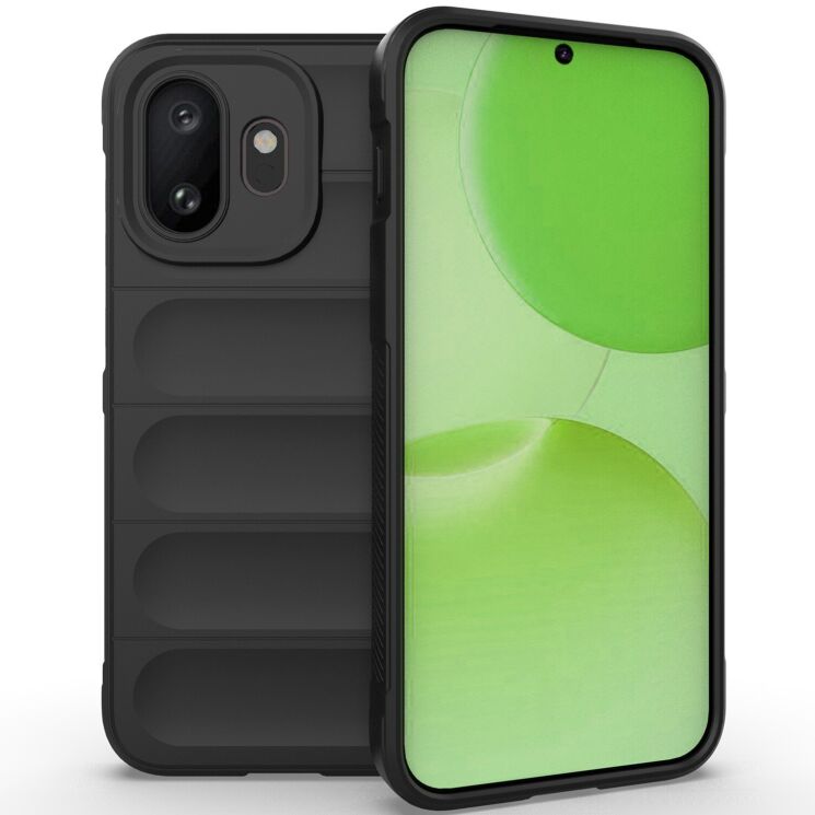 Силіконовий (TPU) чохол Deexe Terra Case для OnePlus 15T - Black: фото 1 з 6