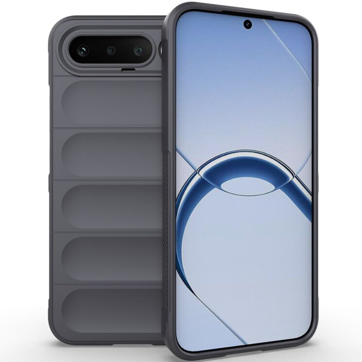 Силіконовий (TPU) чохол Deexe Terra Case для Realme 16 - Dark Grey: фото 1 з 5