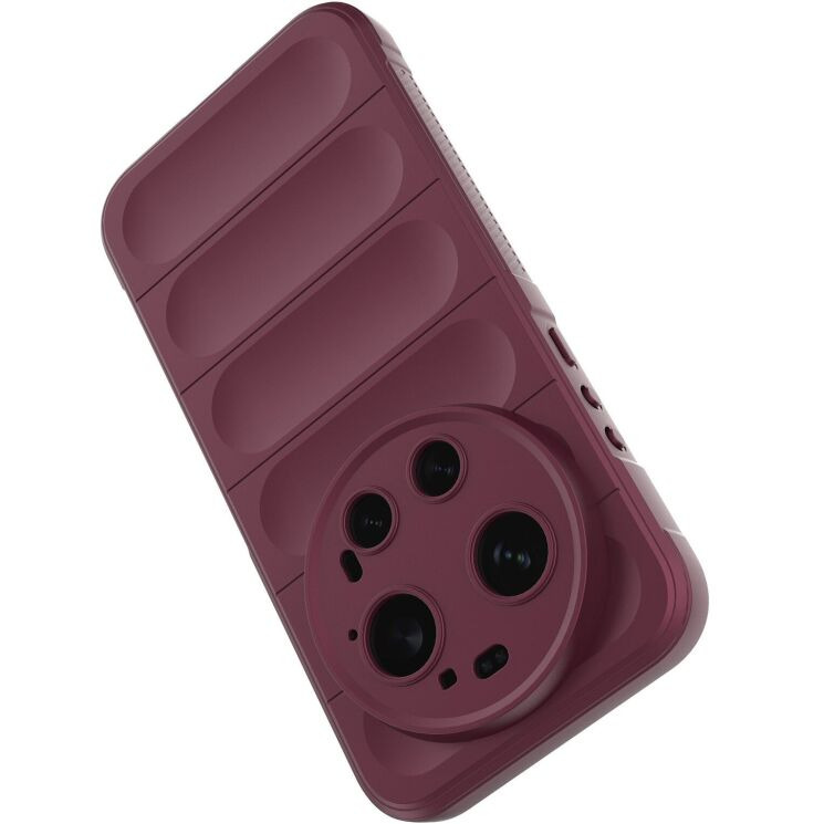 Силиконовый (TPU) чехол Deexe Terra Case для Xiaomi 17 Ultra - Wine Red (407555WR) Силиконовый (TPU) чехол Deexe Terra Case для Xiaomi 17 Ultra - Wine Red: фото 4 из 8