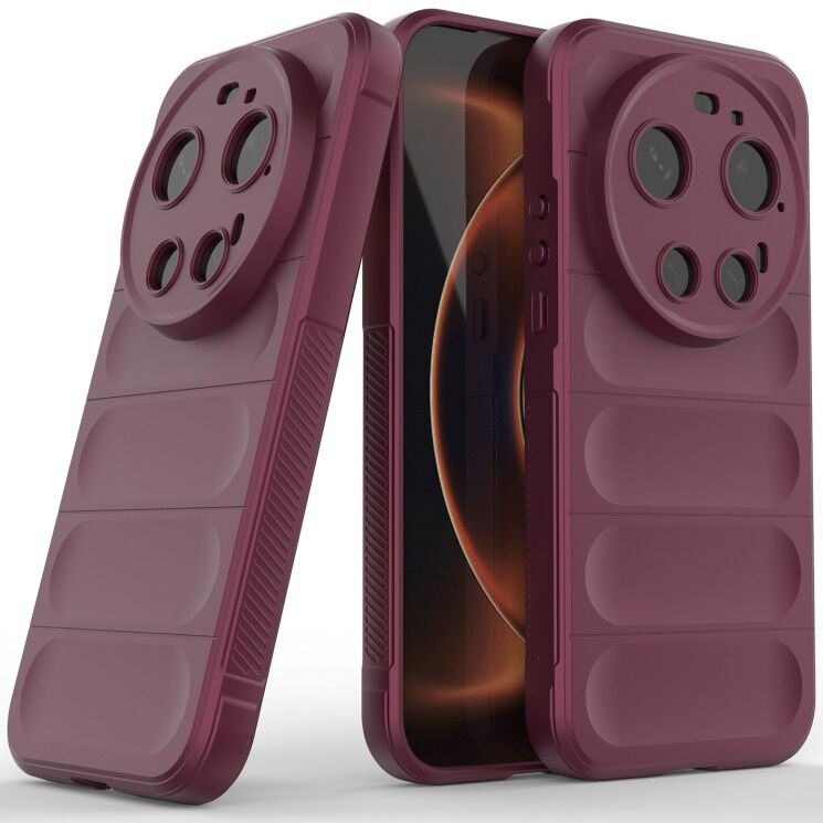 Силиконовый (TPU) чехол Deexe Terra Case для Xiaomi 17 Ultra - Wine Red (407555WR) Силиконовый (TPU) чехол Deexe Terra Case для Xiaomi 17 Ultra - Wine Red: фото 2 из 8