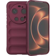 Силиконовый (TPU) чехол Deexe Terra Case для Xiaomi 17 Ultra - Wine Red: фото 1 из 8