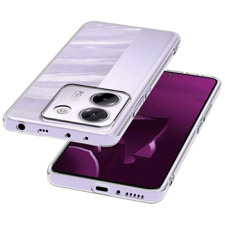 Силиконовый (TPU) чехол Deexe UltraThin для Xiaomi Poco M7 Pro - Transparent: фото 3 из 4