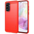 Силиконовый (TPU) чехол MOFI Carbon Fiber для Samsung Galaxy A36 (A366) - Red (372010R)