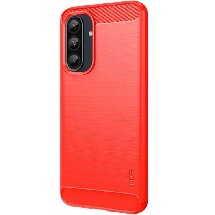 Силиконовый (TPU) чехол MOFI Carbon Fiber для Samsung Galaxy A36 (A366) - Red: фото 2 из 11