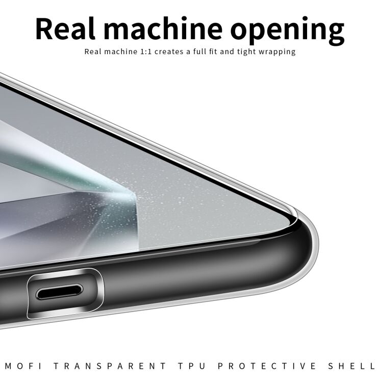 Силиконовый (TPU) чехол MOFI Thin Guard для Samsung Galaxy S26 Ultra - Transparent: фото 7 из 8