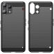 Силіконовий (TPU) чохол UniCase Carbon для Nothing Phone (3a) Lite - Black (405405B). Фото 2 з 8
