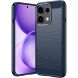 Силиконовый (TPU) чехол UniCase Carbon для OPPO Reno 16 F/FS - Blue (413412L). Фото 1 из 9