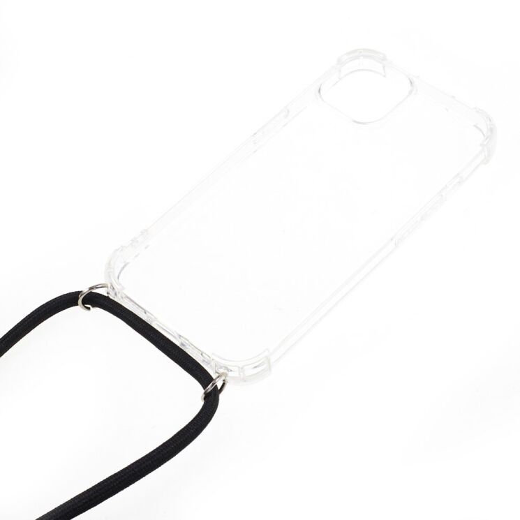 Силиконовый (TPU) чехол UniCase Carrying AirBag для Apple iPhone 15 Plus - Transparent: фото 2 из 5
