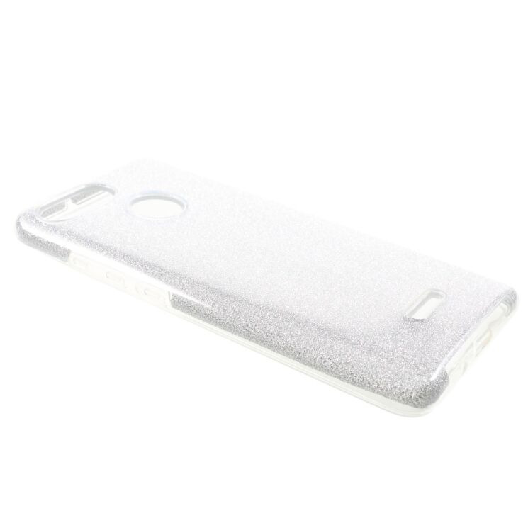 Силиконовый (TPU) чехол UniCase Glitter Cover для Xiaomi Redmi 6 - Silver: фото 2 из 4