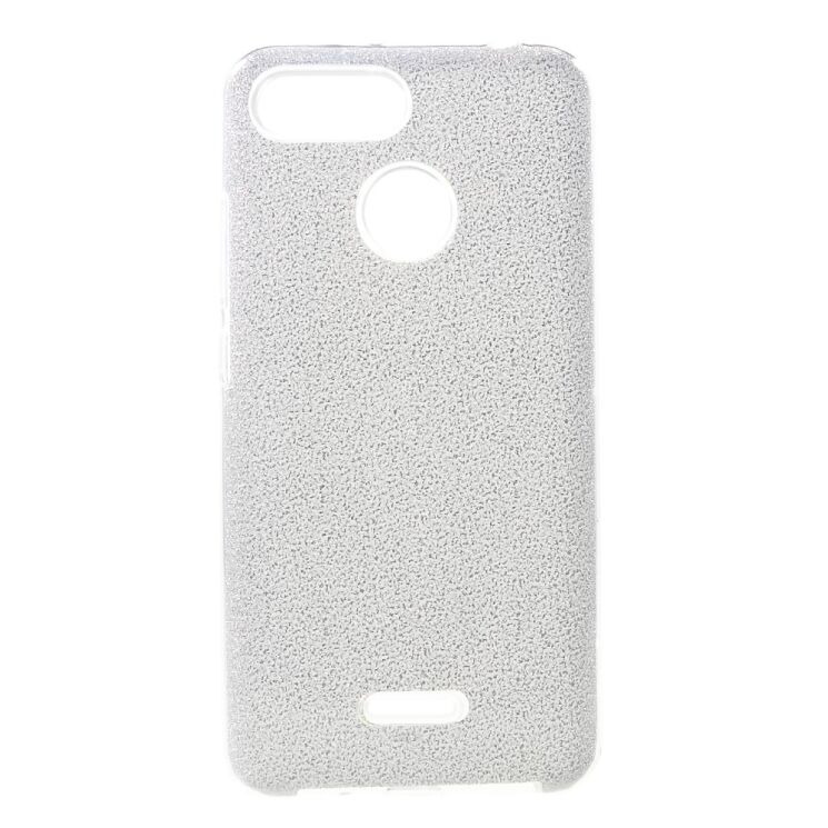 Силиконовый (TPU) чехол UniCase Glitter Cover для Xiaomi Redmi 6 - Silver: фото 1 из 4