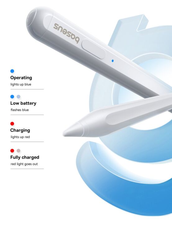 Стилус Baseus Smooth Writing 2 Active (P80015802213-03) - White: фото 15 з 25