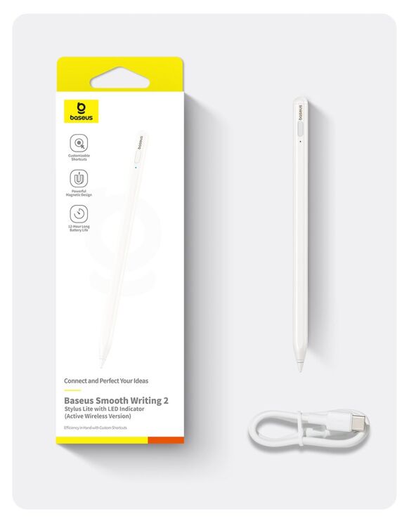 Стилус Baseus Smooth Writing 2 Active (P80015802213-03) - White: фото 25 з 25