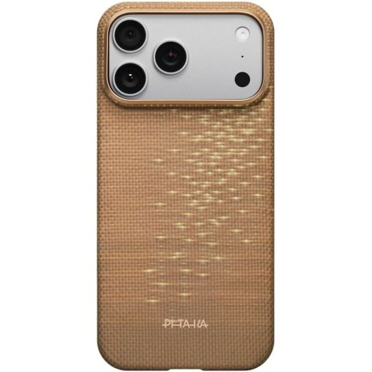 Ультратонкий чехол Pitaka Ultra-Slim Case для iPhone 17 Pro Max (KI1707AG) - Golden Glint: фото 1 из 11