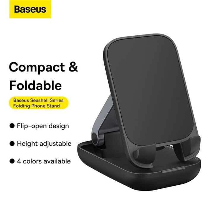 Універсальна підставка Baseus Seashell Series (B10551500111-00) - Black: фото 10 з 15