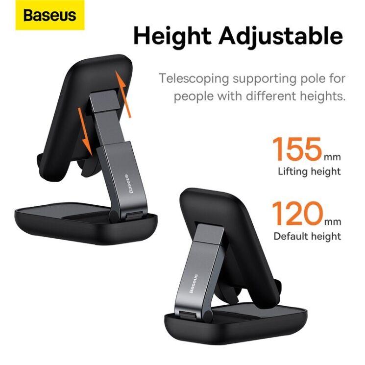 Універсальна підставка Baseus Seashell Series (B10551500111-00) - Black: фото 12 з 15