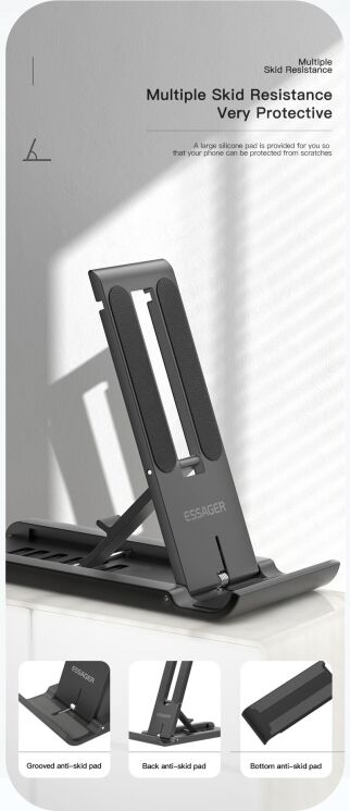 Універсальна підставка ESSAGER Sailing Desktop (EZJZM-FC01) - Black: фото 6 з 16