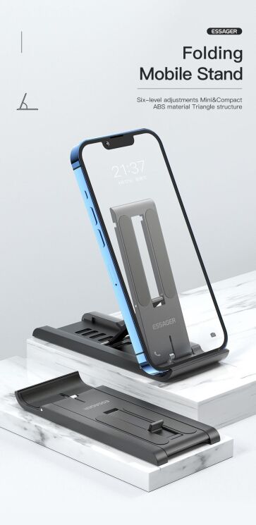 Універсальна підставка ESSAGER Sailing Desktop (EZJZM-FC01) - Black: фото 3 з 16