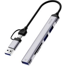 USB HUB WIWU Wi-HB003 ZOLO 5 in 1 - Gray: фото 1 з 6