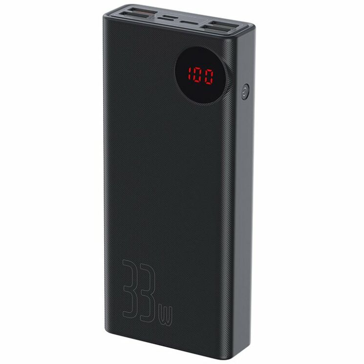 Внешний аккумулятор BASEUS&nbsp;Mulight PD 3.0 + QC 3.0 30000mAh (PPMY-01) - Black: фото 5 из 19