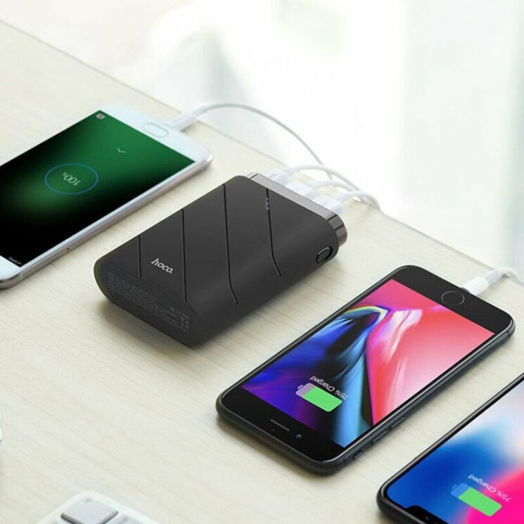 Внешний аккумулятор Hoco J15 Contented QC3.0 (10000mAh) - Black: фото 5 из 6