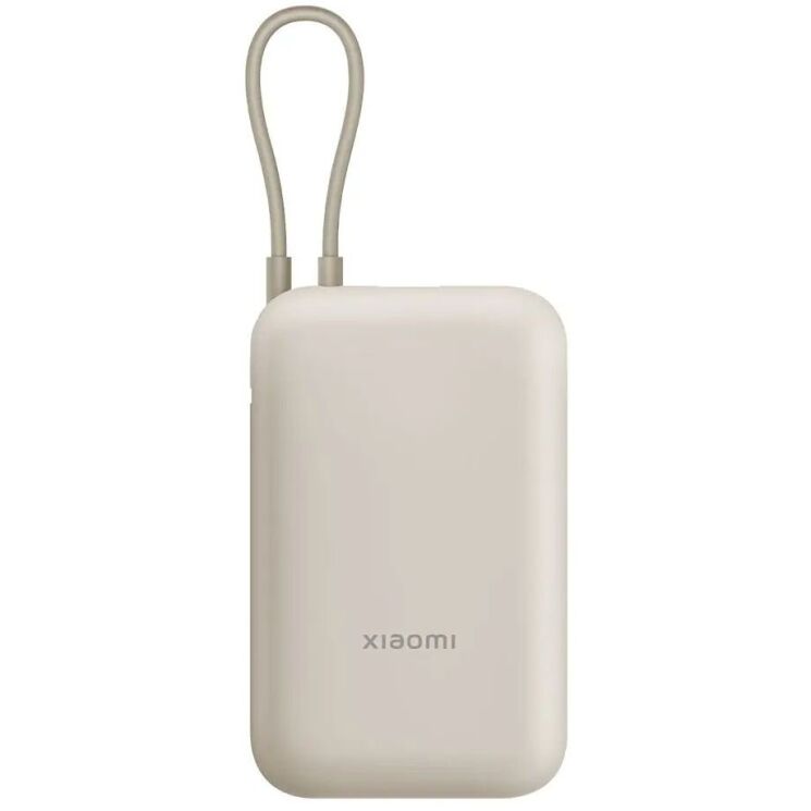 Внешний аккумулятор Xiaomi 22.5W Integrated Cable (10000mAh) BHR9072GL - Beige: фото 2 из 6