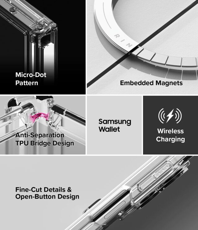 Защитный чехол Ringke Fusion Flap Magnetic для Samsung Galaxy Fold 8 (8800328819368) - Clear (424576C) Защитный чехол Ringke Fusion Flap Magnetic для Samsung Galaxy Fold 8 (8800328819368) - Clear: фото 19 из 26