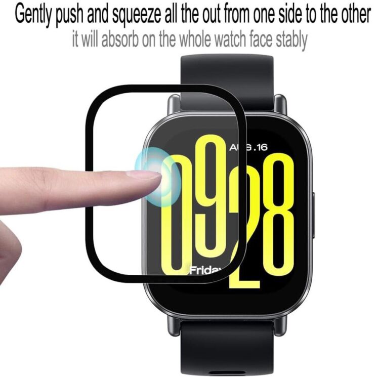 Захисна плівка Deexe 3D Film для Xiaomi Redmi Watch 5 Active - Black: фото 6 з 6