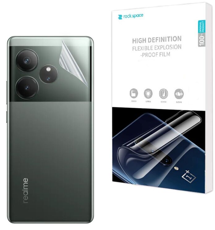 Захисна плівка на задню панель RockSpace Explosion-Proof SuperClear для Realme GT 6: фото 1 з 9