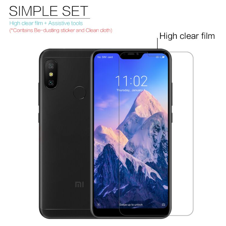 Защитная пленка NILLKIN Crystal для Xiaomi Redmi 6 Pro / Mi A2 Lite: фото 6 из 7
