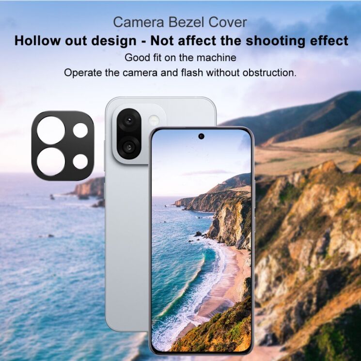 Защитная рамка IMAK Camera Styling для OnePlus 13T - Black: фото 5 из 8