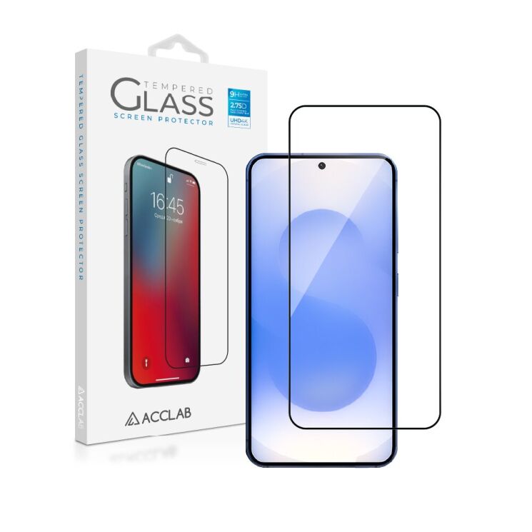 Защитное стекло ACCLAB Full Glue для Samsung Galaxy S25 (S931) - Black: фото 2 из 7