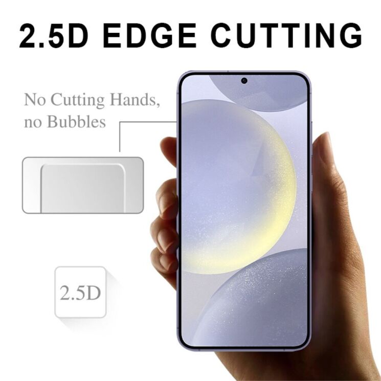 Защитное стекло Deexe Crystal Glass для Samsung Galaxy S24 FE (S721): фото 2 из 6