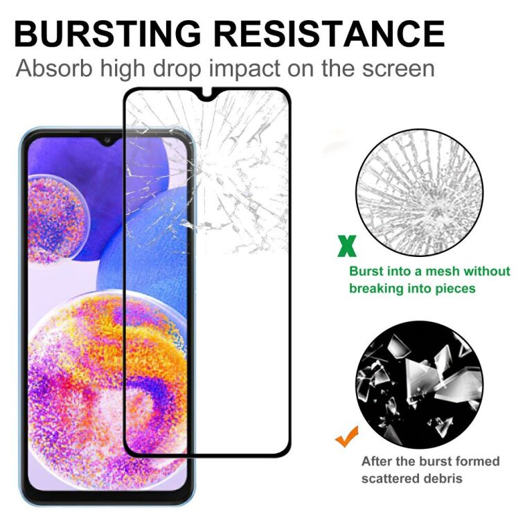 Захисне скло Deexe Full Glue Coverage для Samsung Galaxy A25 (A256) - Black: фото 4 з 4