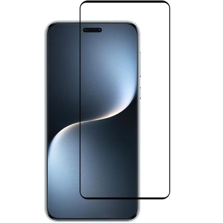 Защитное стекло Deexe Side Glue для Honor Magic 7 Pro - Black: фото 1 из 8
